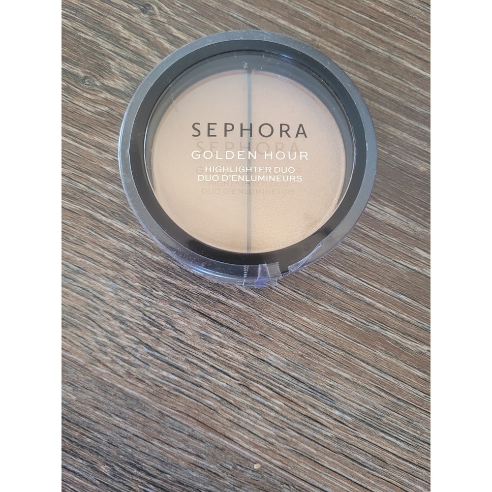 Sephora Golden Hour Highlighter Duo 03 Sunrise Low High Beam Shimmer Powder #5